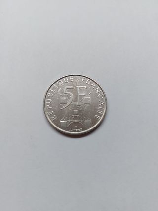 Moneta 5 Franchi Francesi 1989