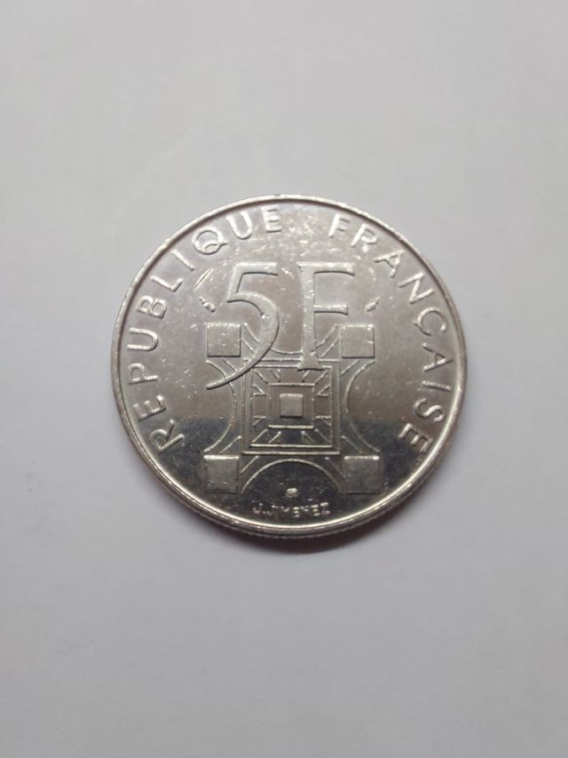Moneta 5 Franchi Francesi 1989