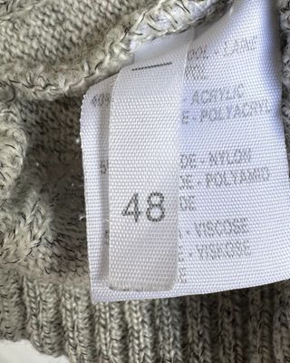 Jersey Lana Robert Red Geométrico Retro Gris