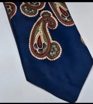 Cravatta Dior Blu Pois Multicolore