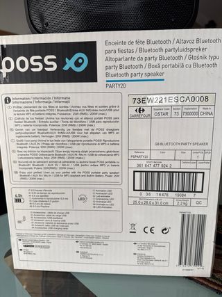 2 Altavoces Bluetooth Poss Party20 Multicolor