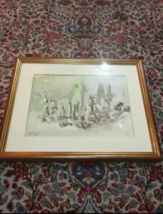 Lanfranco Fenaroli 2 Acquarelli con cornice