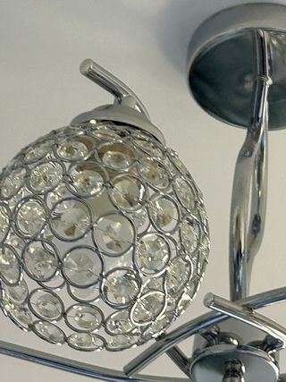 Lámpara de techo moderna cristal y metal