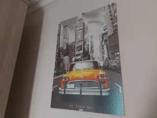 Cuadro NY Taxi,puzzle marca educa de 1000 pieza