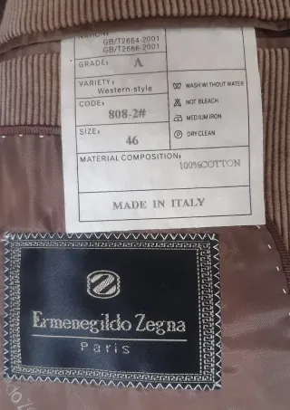 Chaqueta Ermenegildo Zegna Talla 46 Italiana