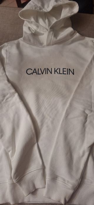 Felpa ragazzo Calvin Klein bianca TG16anni