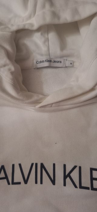 Felpa ragazzo Calvin Klein bianca TG16anni
