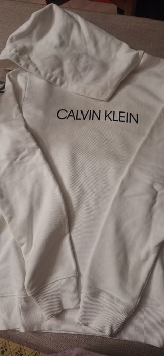 Felpa ragazzo Calvin Klein bianca TG16anni
