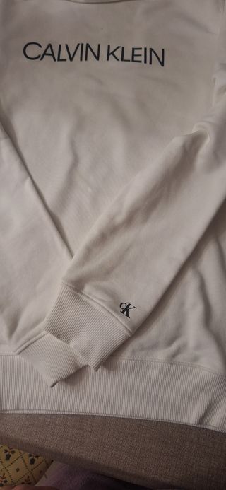 Felpa ragazzo Calvin Klein bianca TG16anni