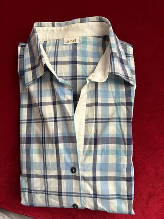 Camicia a quadri and bianco/azzurro