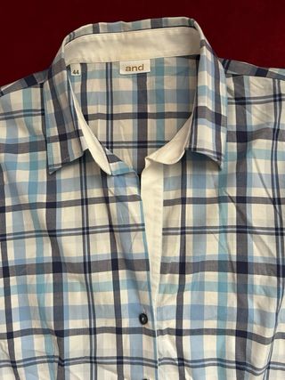 Camicia a quadri and bianco/azzurro
