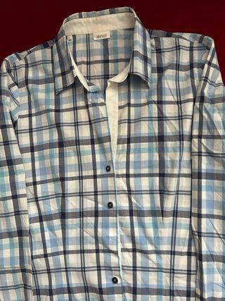Camicia a quadri and bianco/azzurro