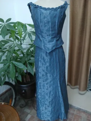 Conjunto de fiesta azul