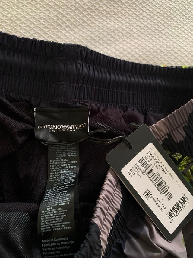 Bañador Emporio Armani Camuflaje Palmeras