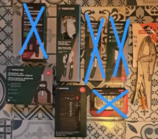 Parkside: Attrezzi e Set vari NUOVI