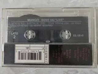 Cassetta Mango Live Dove Vai...