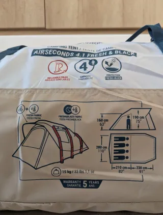 Tienda de campaña hinchable Quechua, Nueva sin uso