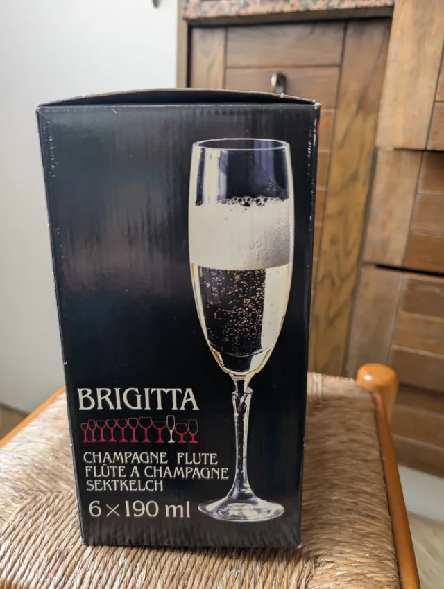 Juego 6 Copas Champagne BRIGITTA 190ml