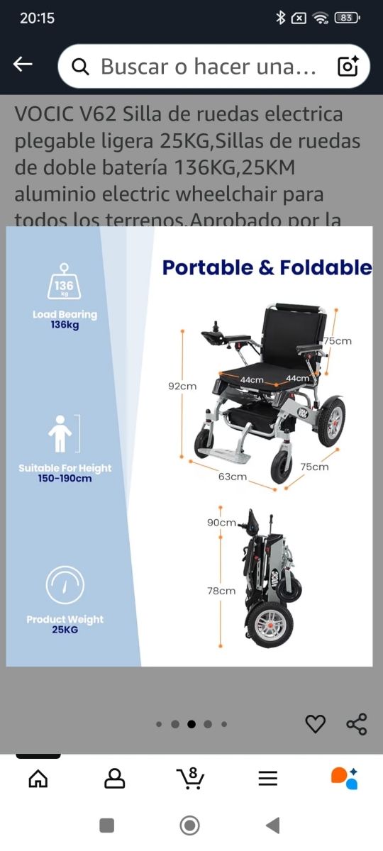Silla de ruedas eléctrica VOGIC