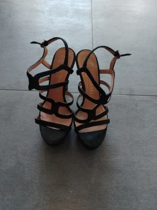 Sandalias Pedro Miralles Negras Talla 38