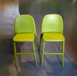 2 Sillas Altas PVC Verdes