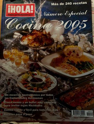 especiales de cocina año 96, 2005 y uno más.