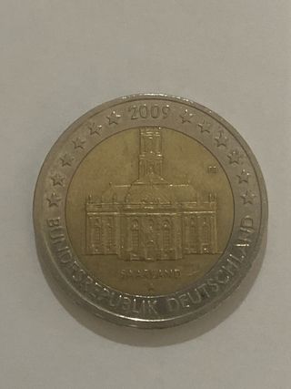 Moneda 2 Euros Alemania 2009 Saarland