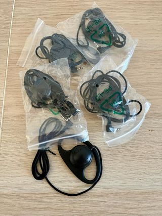 Auricular Walkie Talkie. 12 und. y audio guías