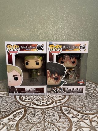 Funko Pop! Attack on Titan Erwin 462 & Levi 1169