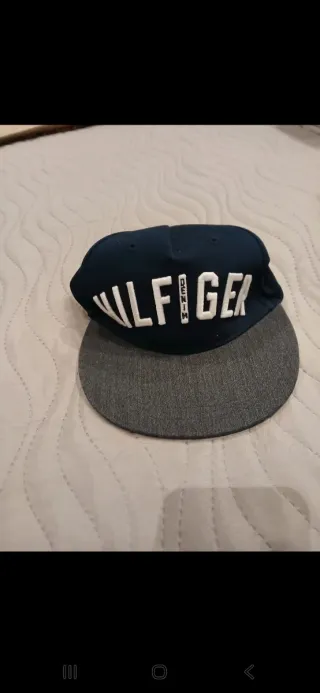 Cappello Tommy Hilfiger Blu/Grigio Cotone