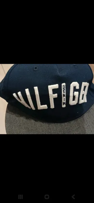 Cappello Tommy Hilfiger Blu/Grigio Cotone