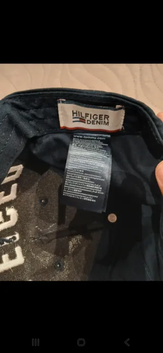 Cappello Tommy Hilfiger Blu/Grigio Cotone