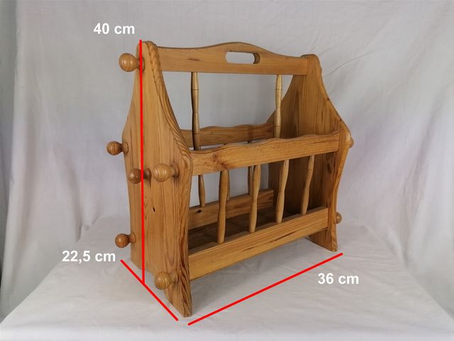 Revistero rústico madera pino