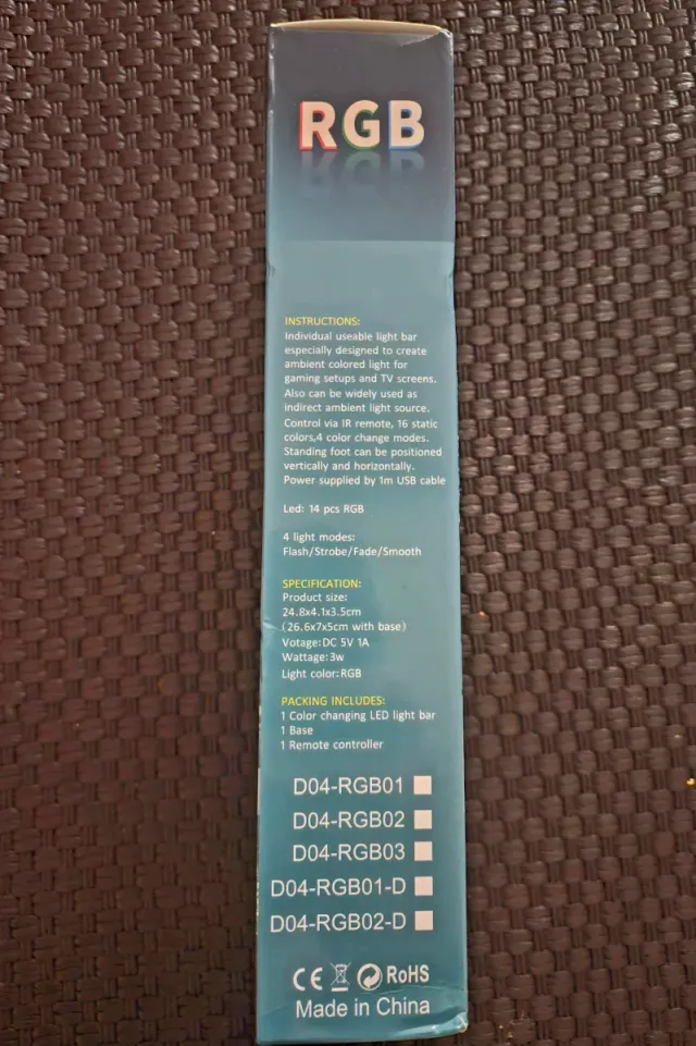 Barre LED RGB con Telecomando