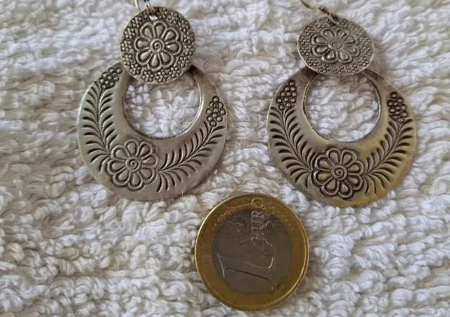 Pendientes Plata Diseño Floral