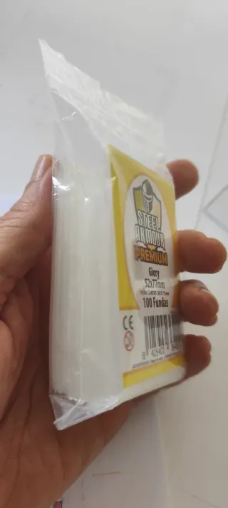 100 Fundas Cartas Steel Armour Premium Glory 52x77