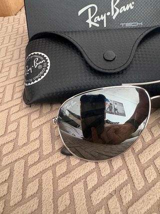 Gafas Ray-Ban Aviador Carbono Plata