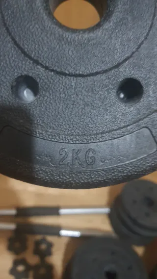 Mancuernas ajustables con discos y cierres