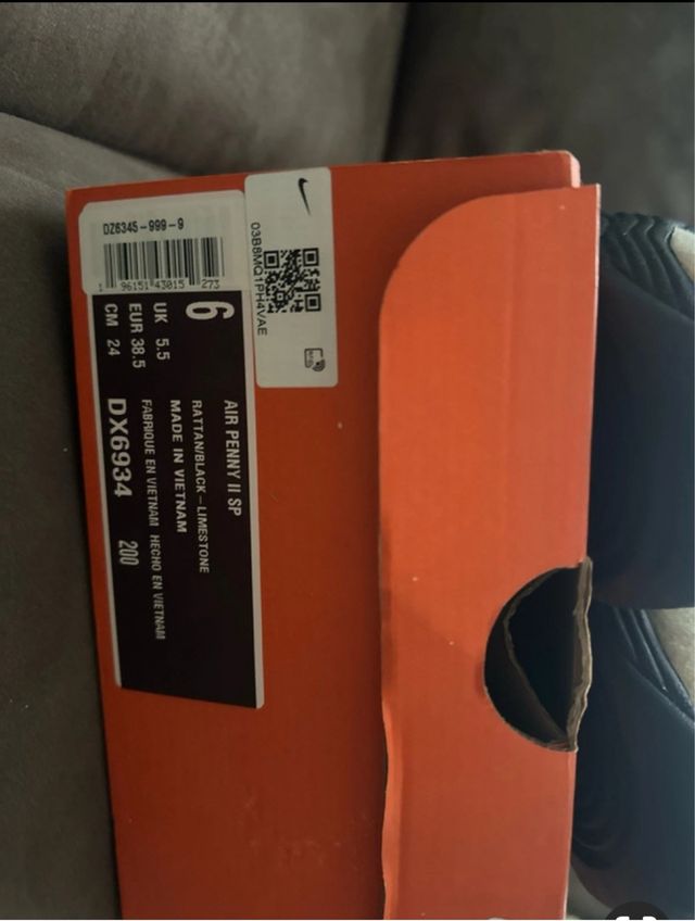 Nike x Stüssy Air Penny II SP Talla 38.5