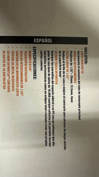 Telescopio Tasco 91 cm de largo