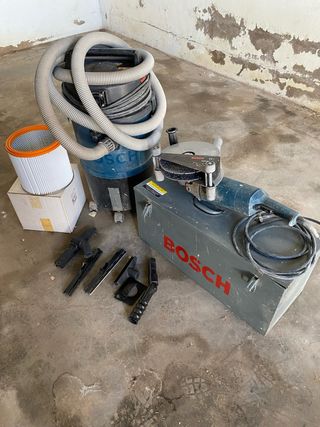Rozadora Bosch con aspiradora