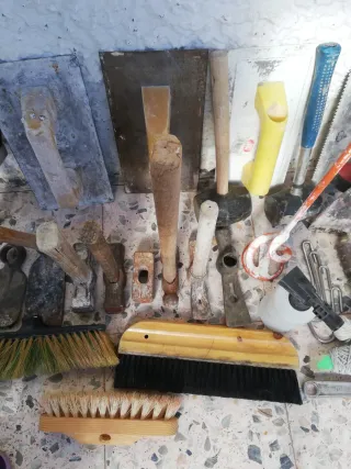 Lote herramientas albañilería