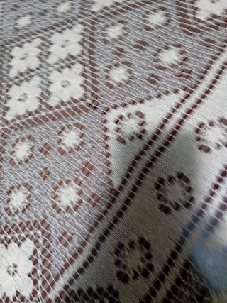 Tappeto uncinetto ovale fatto a mano