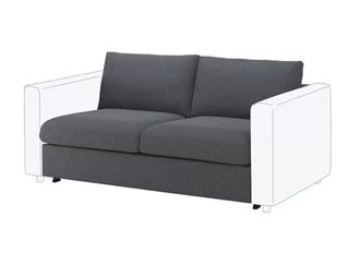 Fodera IKEA VIMLE 2 posti/letto Gunnared grigio