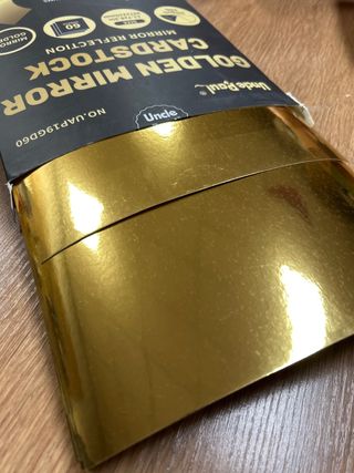 Cartulina Dorada Espejo