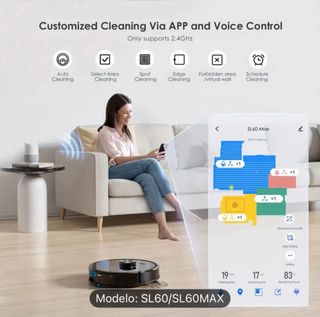 Lubluelu SL60MAX Robot Aspirador y Mopa