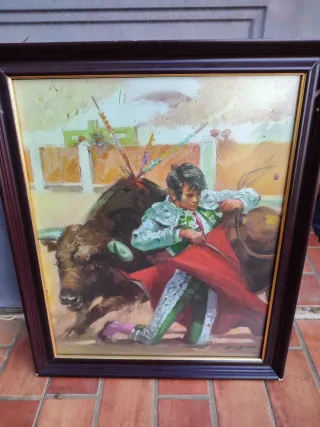 Cuadro Pintura Toros