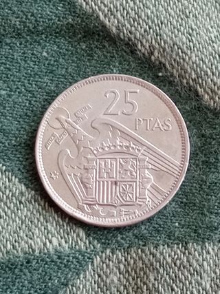25 Pesetas 1957 Estrella 74