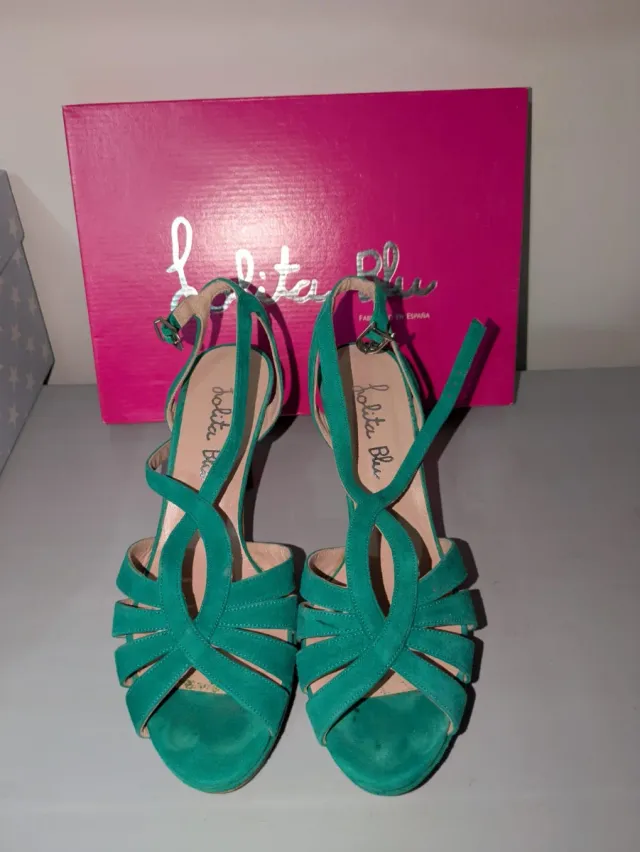 Zapatos de fiesta Lolita Blu verdes