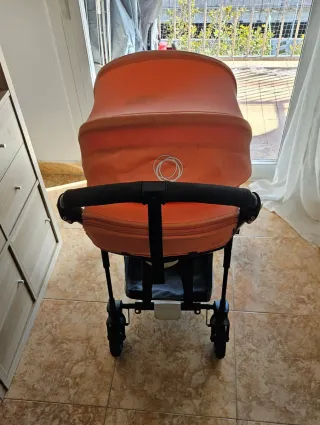 Pack Bugaboo Bee 5 Coral Capazo Sillita Patinete